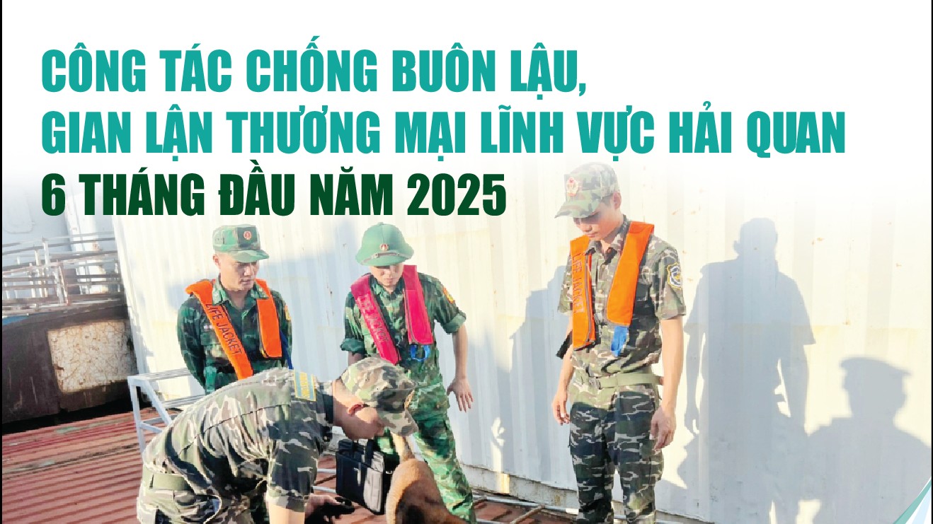 Infographics: 8.561 vụ vi phạm pháp luật hải quan trong 6 tháng đầu năm 2025