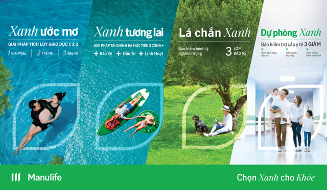 “Chọn Xanh cho Khỏe” với loạt sản phẩm bảo hiểm mới từ Manulife