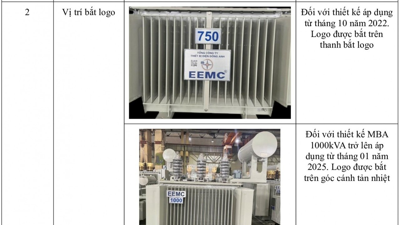EVN khuyến cáo tình trạng giả mạo nhãn hiệu máy biến áp EEMC trên thị trường