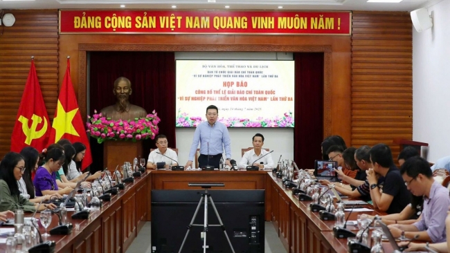 Công bố thể lệ Giải Báo chí toàn quốc “Vì sự nghiệp phát triển Văn hóa Việt Nam” lần thứ Ba