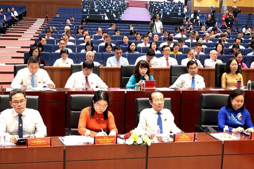 Quang cảnh kỳ họp thứ 2 – Hội đồng nhân dân TP. Hồ Chí Minh khóa X. Ảnh: Việt Dũng Quang cảnh kỳ họp thứ 2 – Hội đồng nhân dân TP. Hồ Chí Minh khóa X. Ảnh: Việt Dũng