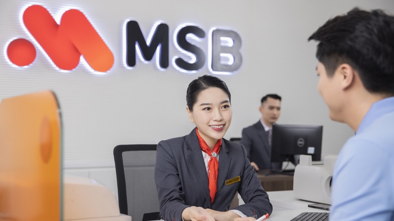 MSB tăng trưởng tín dụng trên 13%, đưa dư nợ tiến sát kế hoạch năm