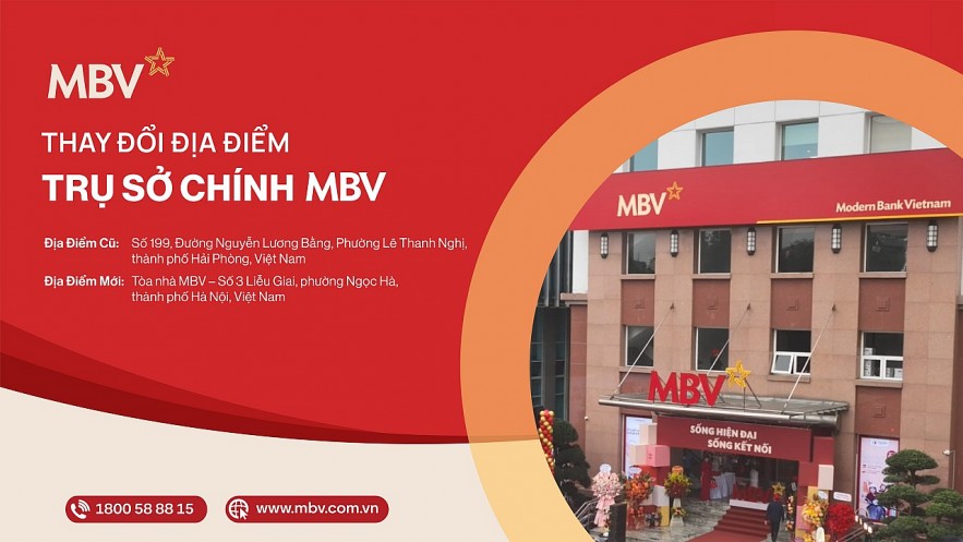 Ngân hàng MBV chuyển trụ sở chính về Tòa nhà số 3 Liễu Giai - sẵn sàng cho hành trình phát triển mới