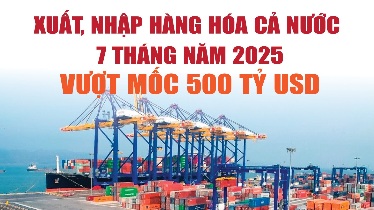 Infographics: Tổng kim ngạch xuất, nhập khẩu hàng hóa cả nước đạt 514,7 tỷ USD