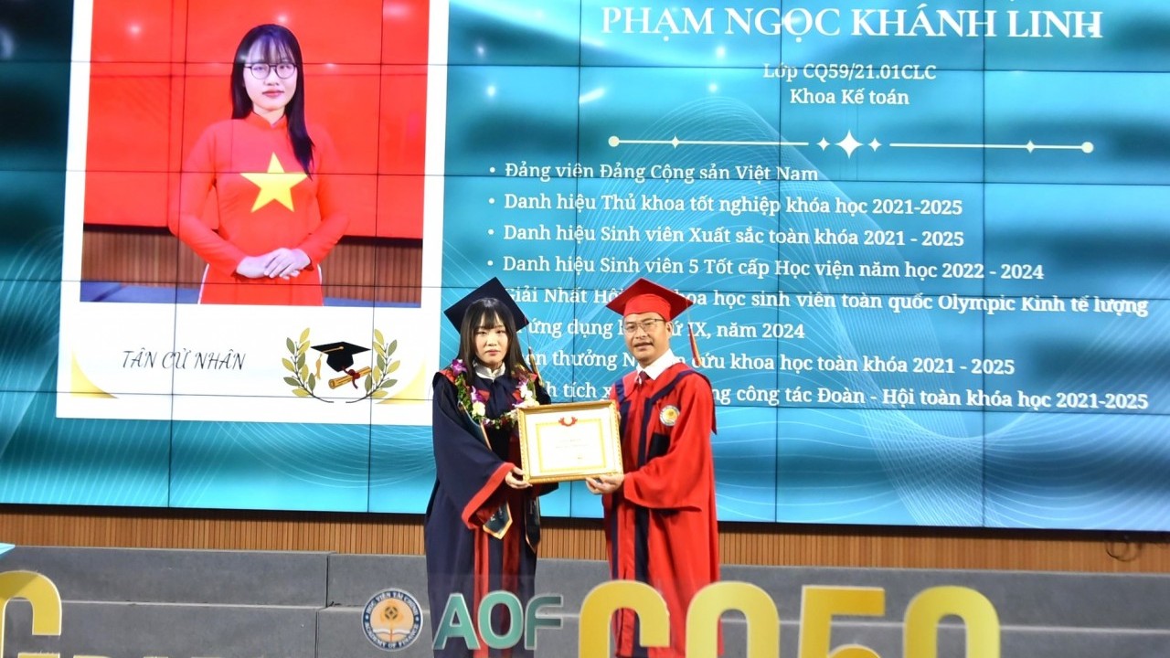 Thành tích đáng nể của nữ thủ khoa khóa 59 Học viện Tài chính