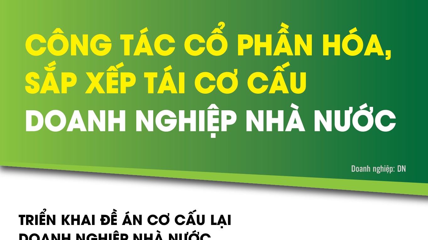 Infographics: Công tác cổ phần hóa, sắp xếp tái cơ cấu doanh nghiệp nhà nước