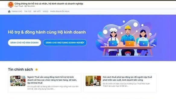 Ngành Thuế sắp vận hành Cổng thông tin hỗ trợ cá nhân, hộ kinh doanh và doanh nghiệp