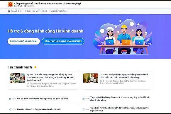 Ngành Thuế sắp vận hành Cổng thông tin hỗ trợ cá nhân, hộ kinh doanh và doanh nghiệp