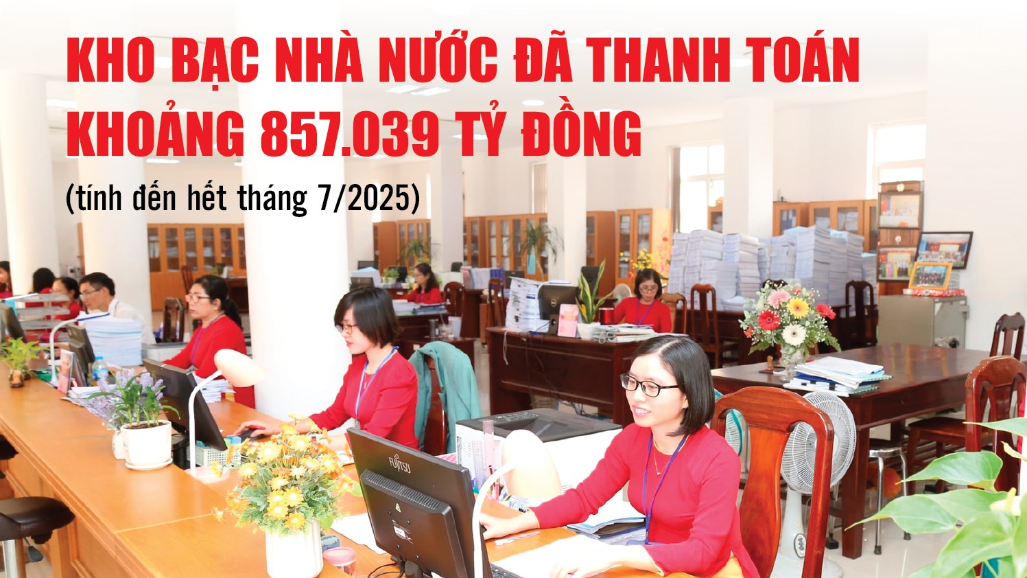 Infographics: Khoảng 857.039 tỷ đồng đã được thanh toán qua Kho bạc Nhà nước
