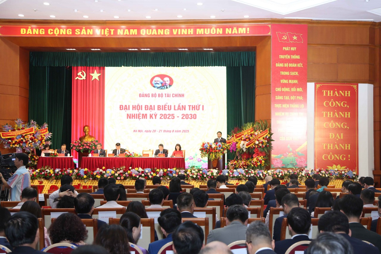 Khai mạc Đại hội Đảng bộ Bộ Tài chính lần thứ I, nhiệm kỳ 2025 - 2030