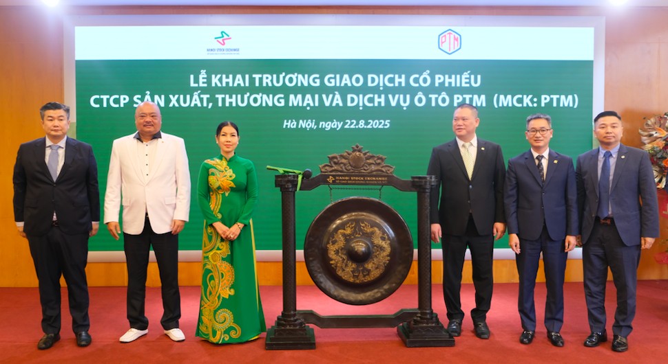 PTM chính thức giao dịch trên UPCoM, đặt mục tiêu chiếm 40% thị phần MG tại Việt Nam