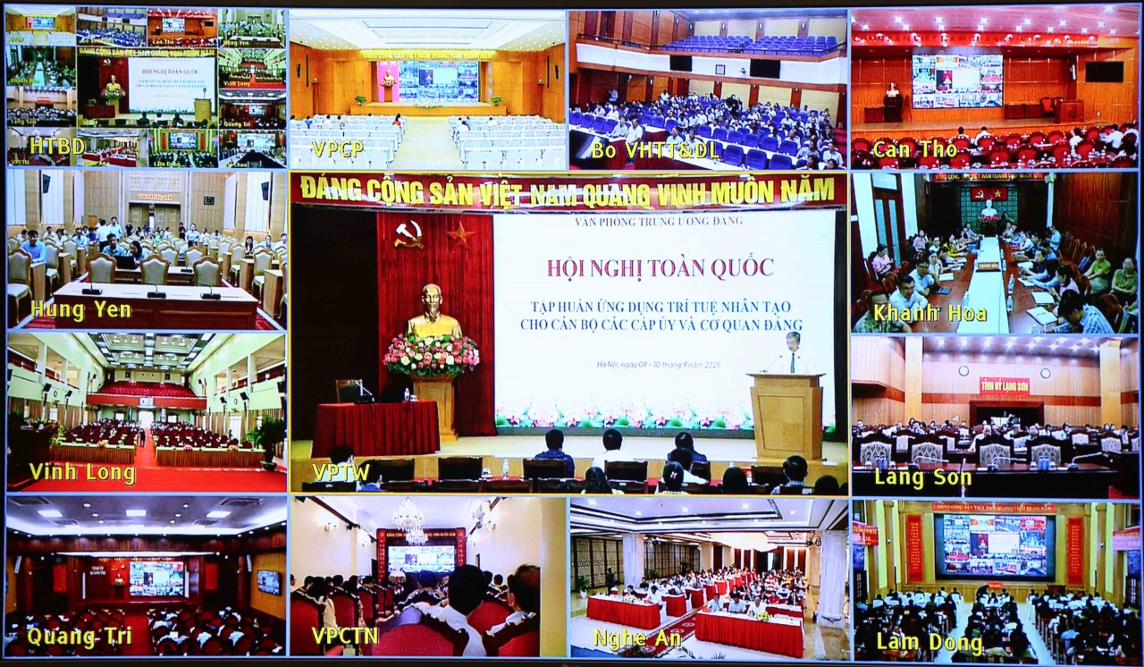 Cán bộ các cấp ủy và cơ quan Đảng Bộ Tài chính tham gia Hội nghị toàn quốc tập huấn ứng dụng trí tuệ nhân tạo Cán bộ các cấp ủy và cơ quan Đảng Bộ Tài chính tham gia Hội nghị toàn quốc tập huấn ứng dụng trí tuệ nhân tạo