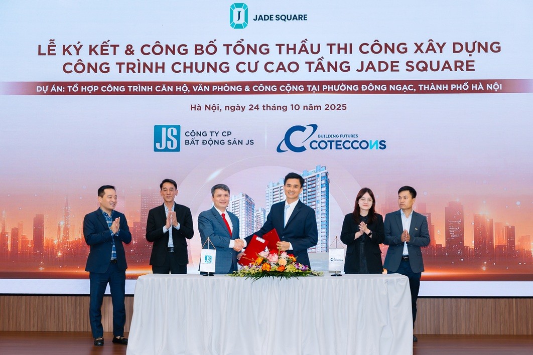 Coteccons làm Tổng thầu thi công chính thức dự án Jade Square