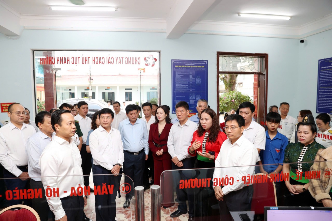 Bộ trưởng Nguyễn Văn Thắng khảo sát thực tế việc triển khai mô hình chính quyền hai cấp tại Điện Biên