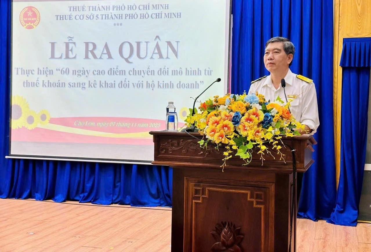 Thuế TP. Hồ Chí Minh phát động phong trào thi đua “60 ngày cao điểm” chuyển đổi từ thuế khoán sang kê khai