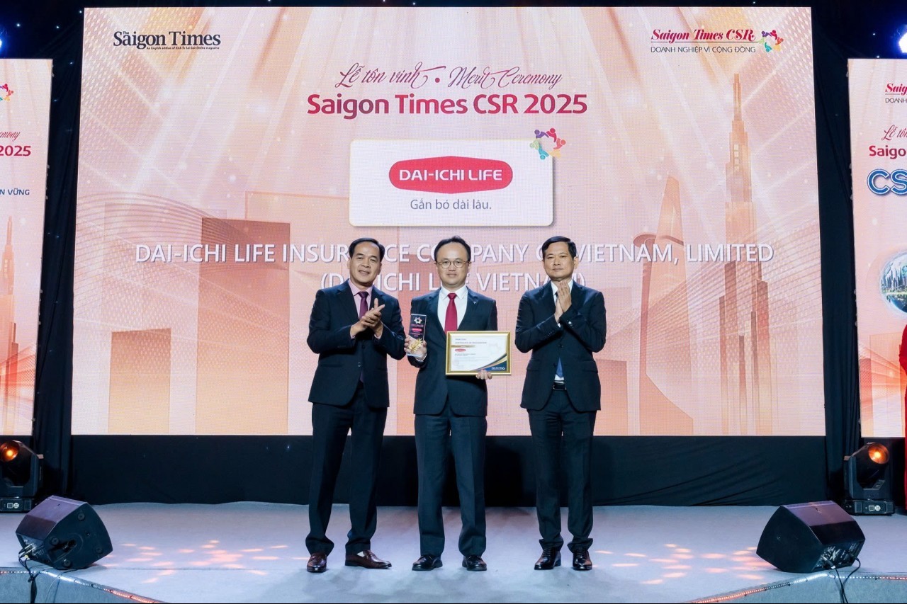 Dai-ichi Life Việt Nam được vinh danh “Doanh nghiệp Vì Cộng đồng – Saigon Times CSR” lần thứ 7 liên tiếp