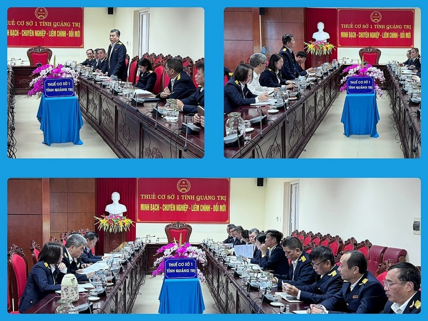 Thuế tỉnh Quảng Trị kiểm tra hỗ trợ kê khai thuế với hộ kinh doanh tại Thuế cơ sở 1