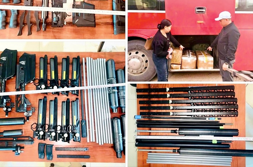 Hải quan phối hợp ngăn chặn vụ vận chuyển linh kiện súng quân dụng