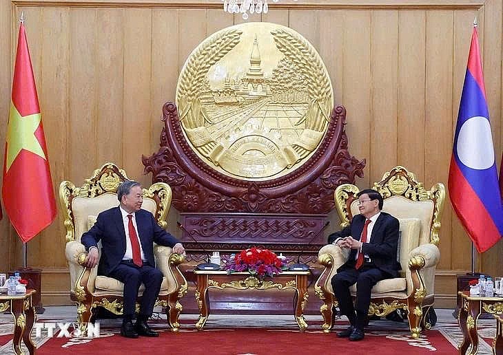 Tổng Bí thư Tô Lâm hội đàm với Tổng Bí thư, Chủ tịch nước Lào Thongloun Sisoulith Tổng Bí thư Tô Lâm hội đàm với Tổng Bí thư, Chủ tịch nước Lào Thongloun Sisoulith