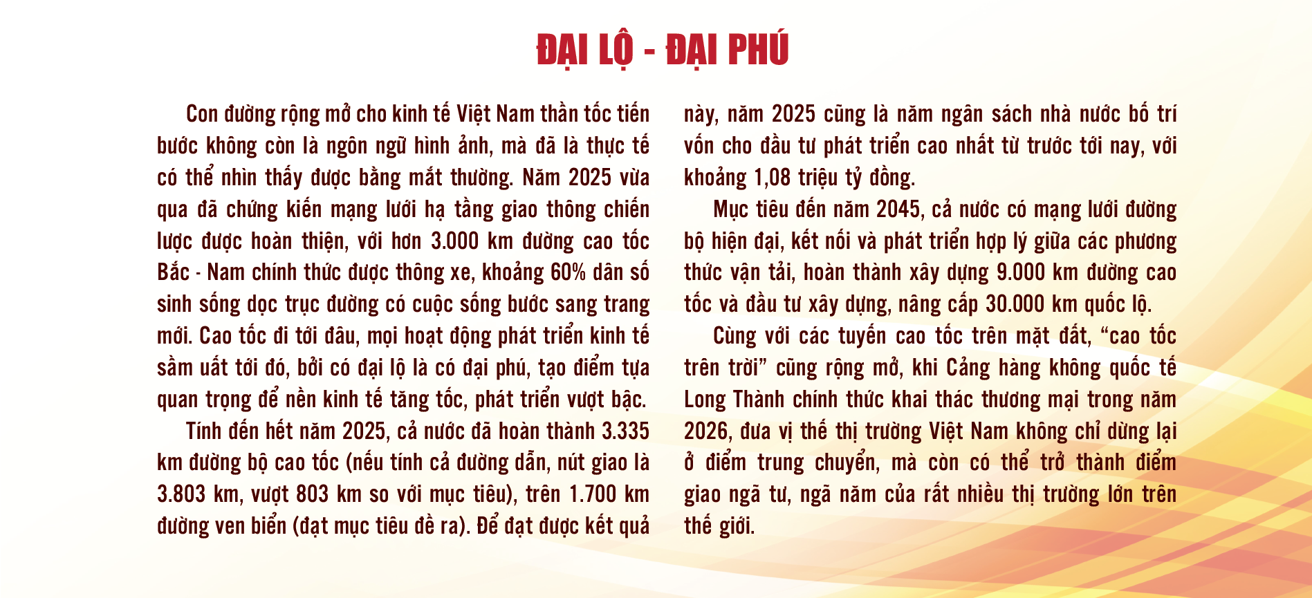 Hoài bão mãnh liệt về một Việt Nam hùng cường Hoài bão mãnh liệt về một Việt Nam hùng cường