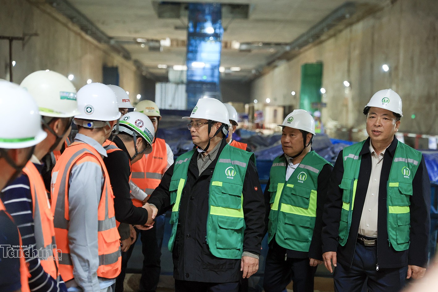 Thủ tướng kiểm tra công trình đường sắt đô thị Nhổn - ga Hà Nội