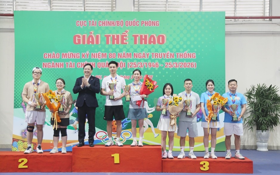 Tuổi trẻ Bộ Tài chính tham gia Giải Pickleball kỷ niệm 80 năm Ngành Tài chính Quân đội