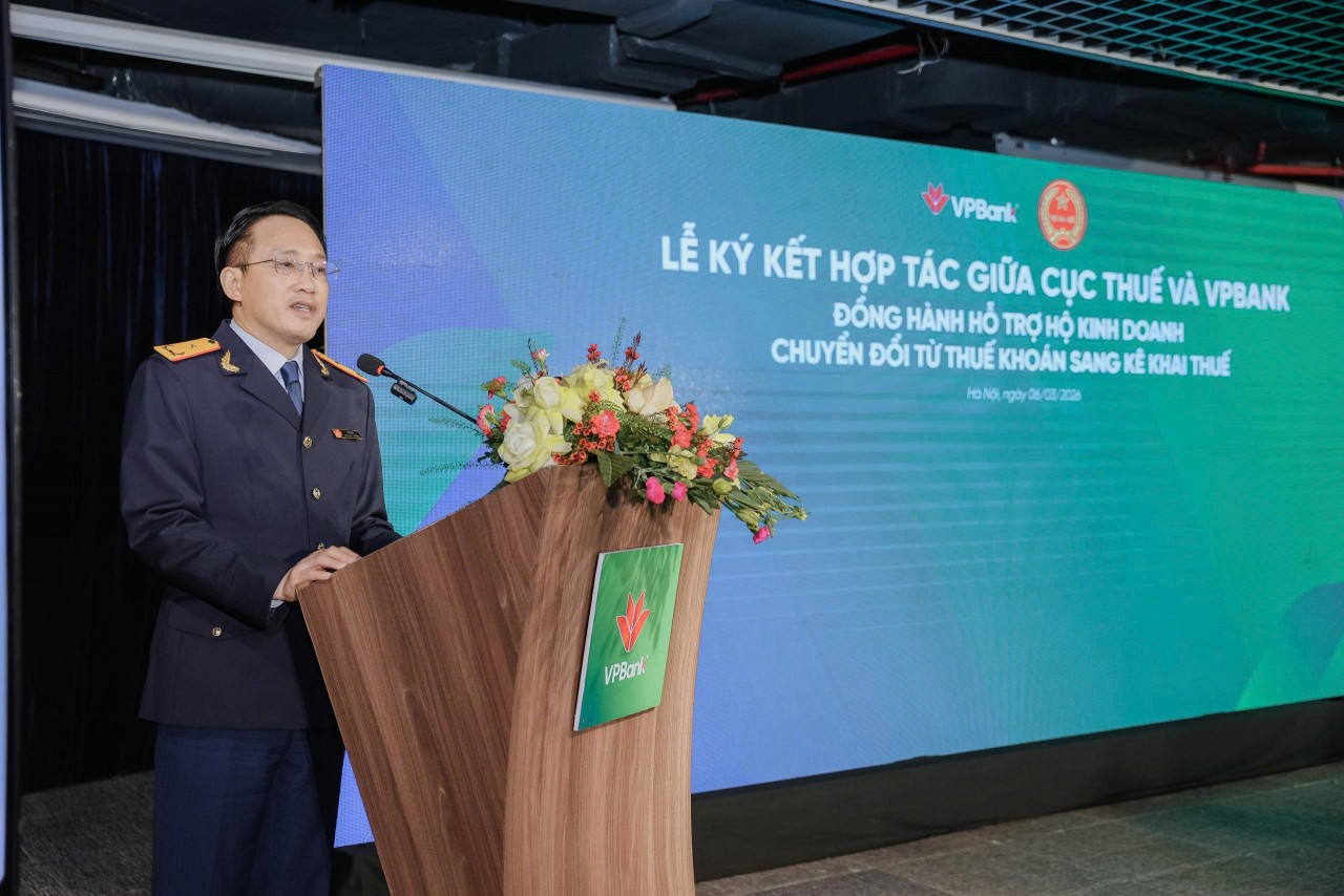 Cục Thuế và VPBank đồng hành hỗ trợ hộ kinh doanh chuyển đổi từ thuế khoán sang kê khai Cục Thuế và VPBank đồng hành hỗ trợ hộ kinh doanh chuyển đổi từ thuế khoán sang kê khai