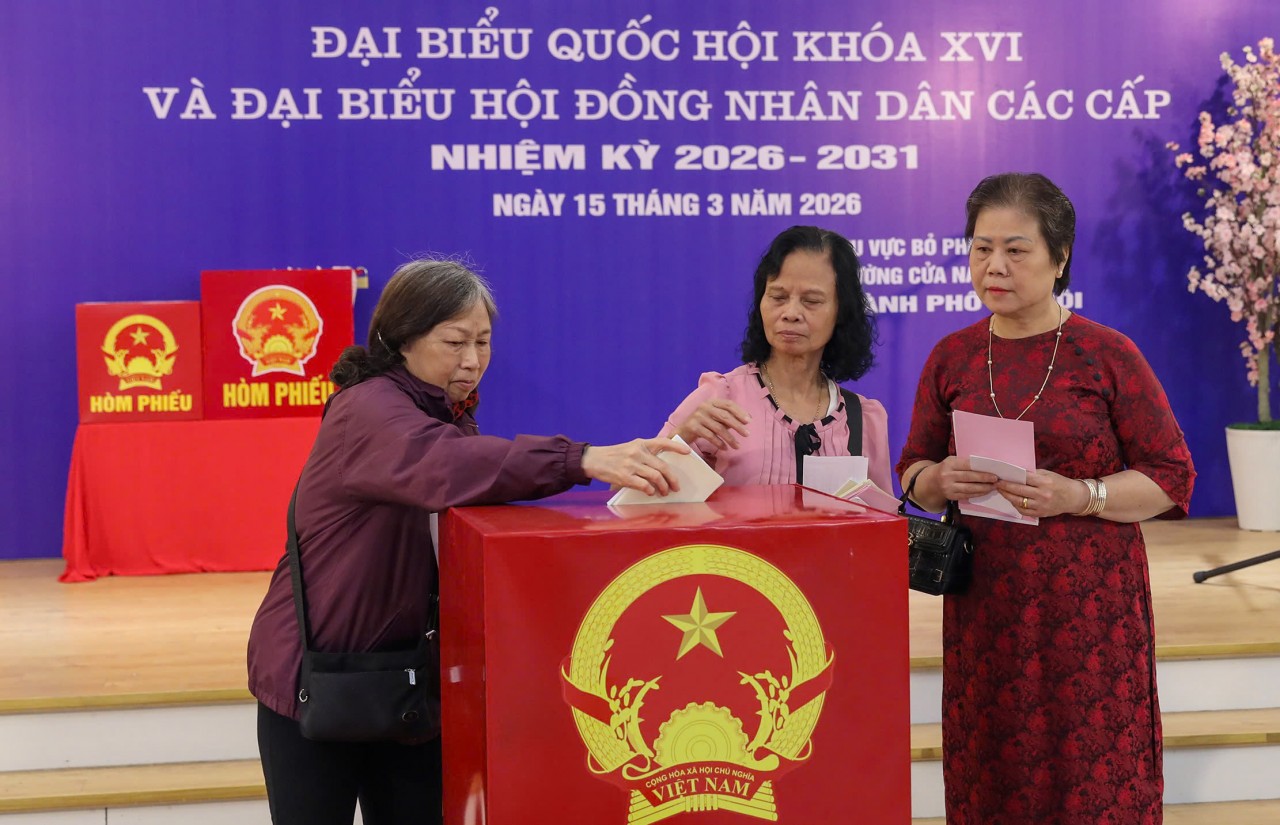 Tỷ lệ cử tri cả nước tham gia bỏ phiếu đạt 99,68%